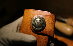 Handmade Leather Mens Cool Key Wallet Car Key Holder Car Key Case for Camel Men - iwalletsmen