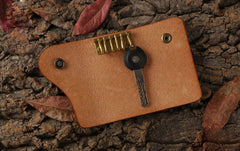 Handmade Leather Mens Cool Key Wallet Car Key Holder Car Key Case for Brown Men - iwalletsmen