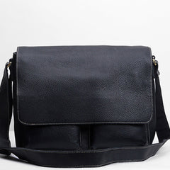 Handmade Leather Mens Cool Shoulder Bag Messenger Bag Chest Bag Bike Bag Cycling Bag for men