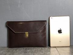 Genuine Leather Mens Clutch Cool Slim Wallet Zipper Clutch Wristlet Wallet for Men