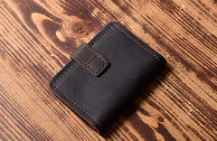 Handmade Leather Mens Cool Wallet Card Slim Wallet Change Coin License Wallet for Men