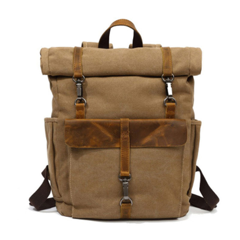 Cool Canvas Mens Travel Backpack Canvas School Backpack Laptop Backpack for Men - iwalletsmen