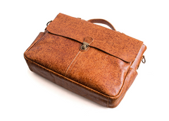 Genuine Leather Mens Cool Messenger Bag Work Bag Satchel Bag Briefcase Bag for men