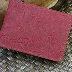 Leather ID Card Wallet Womens ID Card Holder Wallet Mens Leather Wallet For ID Cards slim wallet with id window