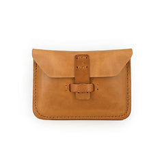 Handmade Leather Mens Front Pocket Wallet Card Wallets Small Change Wallets for Men - iwalletsmen