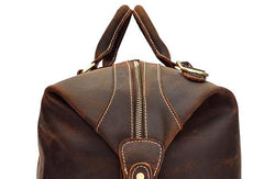 Cool Vintage Leather Mens Duffle Bags Weekender Bags Overnight Bag Travel Bag - iwalletsmen