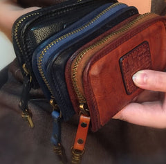 Handamde Genuine Leather Mens Cool Key Wallet Car Key Holder Car Key Case for Men