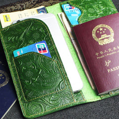 travel wallets passport wallet Green Leather Passport Wallets for Women Wallet Leather Passport Cool Travel Wallet Passport Holder Wallet