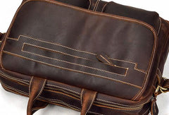 Vintage Cool Leather Briefcase Handbag Business Briefecases Shoulder Bag for men - iwalletsmen