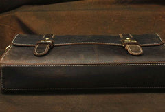 Vintage Leather Messenger Bag Briefcase Handbag Cool Shoulder Bag For Men - iwalletsmen