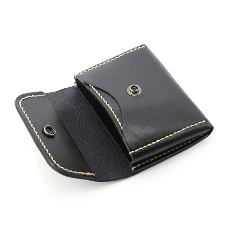 Leather Mens Card Wallets Front Pocket Wallet Small Cool Change Wallet for Men - iwalletsmen