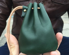 Handmade Leather Mens Women Key Cool Change Wallet Coin Pouch for Men