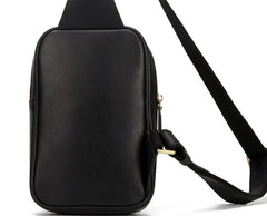 Handmade Leather Tooled Mens Cool Chest Bag Sling Bag Crossbody Bag Travel Bag Hiking Bag for men