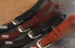 Genuine Leather Punk Rock Biker Trucker Mens Belt Men Black Coffee Belt for Men