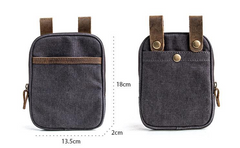 Canvas Belt Pouch Mens Waist Bag Hip Pack Belt Bag Fanny Pack Bumbag for Men - iwalletsmen