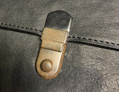 Genuine Leather Mens Clutch Cool Slim Wallet Passport Travel Clutch Wristlet Wallet for Men