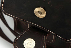 Cool Leather Mens Camera Bag Small Shoulder Bag Crossbody Bag For Men - iwalletsmen