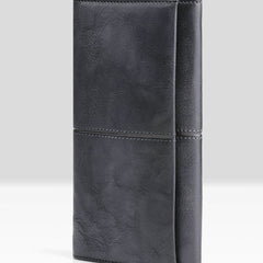 Handmade Leather Mens Cool Long Leather Wallet Bifold Clutch Wallet for Men - iwalletsmen