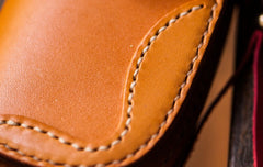 Handmade Leather Biker Mens Cool Car Key Wallet Coin Wallet Pouch Car KeyChain for Men