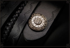 Handmade Genuine Leather Mens Belt Custom Cool Leather Men Black Belt for Men