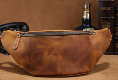 Cool Mens Leather Belt Bag Fanny Pack Waist Bags For Men - iwalletsmen