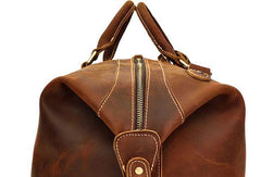 Cool Vintage Leather Mens Duffle Bags Weekender Bags Overnight Bag Travel Bag - iwalletsmen