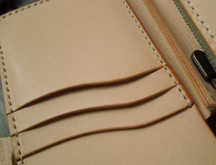 Handmade Leather Biker Wallet Mens Cool billfold Chain Wallet Trucker Wallet with Chain