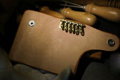 Handmade Leather Mens Cool Key Wallet Car Key Holder Car Key Case for Camel Men - iwalletsmen