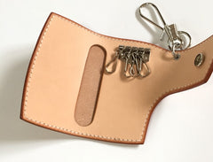 Handmade Leather Mens Cool Key Wallet Car Key Holder KeyChain Wallet for Men