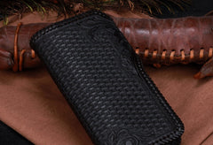 Handmade Leather Horse Mens Chain Biker Wallet Cool Leather Wallet With Chain Wallets for Men