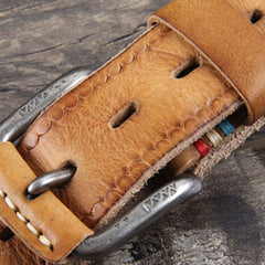 Genuine Leather Punk Rock Biker Trucker Mens Belt Men Black Coffee Belt for Men