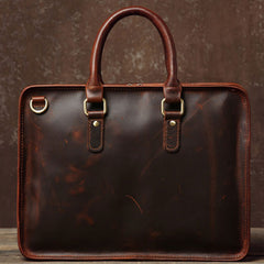 dark brown leather briefcase briefcase leather laptop Vintage leather briefcases for men