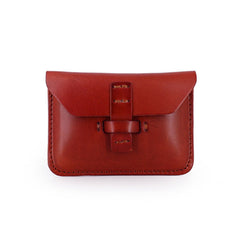 Handmade Leather Mens Front Pocket Wallet Card Wallets Small Change Wallets for Men - iwalletsmen