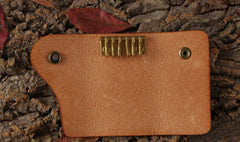 Handmade Leather Mens Cool Key Wallet Car Key Holder Car Key Case for Brown Men - iwalletsmen