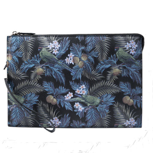 Handmade Leather Mens Clutch Cool Slim Wallet Zipper Clutch Wristlet Wallet for Men - iwalletsmen