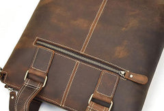 Cool Vintage Mens Leather Briefcase Business Briefcase Shoulder Bags For Men - iwalletsmen