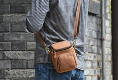 Vintage Leather Belt Pouch for Men Waist Bags BELT BAGs Shoulder Bags For Men - iwalletsmen