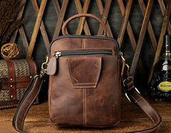 Vintage Leather Belt Pouches for Men Waist Bag BELT BAG Shoulder Bags For Men - iwalletsmen