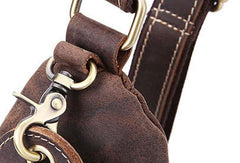 Cool Leather Sling Bags for Men Vintage Chest Bag SLing SHoulder Bags For Men - iwalletsmen