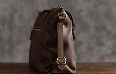 Genuine Leather Mens Cool Messenger Bag Handbag Briefcase Work Bag Business Bag for men