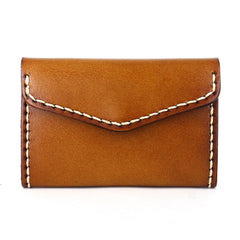 Leather Mens Card Wallet Front Pocket Wallets Cool Small Change Wallet for Men - iwalletsmen