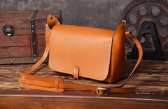 Handmade Leather Mens Cool Shoulder Bag Messenger Bag Chest Bag Bike Bag Cycling Bag for men
