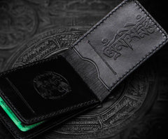 Handmade Leather License Wallet Tooled Mens billfold Wallet Cool Leather Wallet Slim Wallet for Men