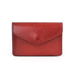 Leather Mens Envelope Front Pocket Wallet Card Wallet Cool Small Change Wallet for Men - iwalletsmen