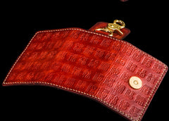 Handmade Leather Tooled Mens Cool Car Key Wallet Car Key Holder Car KeyChain for Men