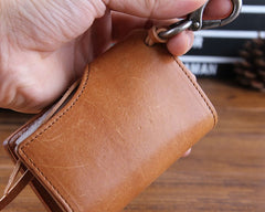 Genuine Leather Mens Cool Key Wallet Car Key Change Coin Card Holder Car Key Case for Men