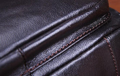 Leather Small Handbag Messenger Bag Shoulder Bag For Men - iwalletsmen