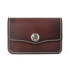 Handmade Leather Mens Change Wallet Card Wallet Front Pocket Wallets Small Wallets for Men - iwalletsmen