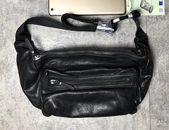 Leather Men Fanny Pack Small Waist Bag Hip Pack Belt Bag Bumbag for Men