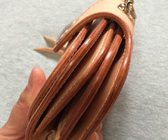 Handmade Leather Biker Wallet Mens Cool billfold Chain Wallet Trucker Wallet with Chain